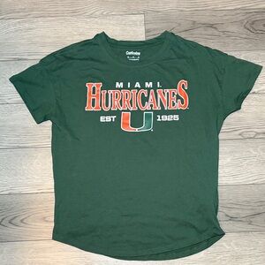 Miami Hurricanes Women's Graphic U Tee Size MediumT-shirt